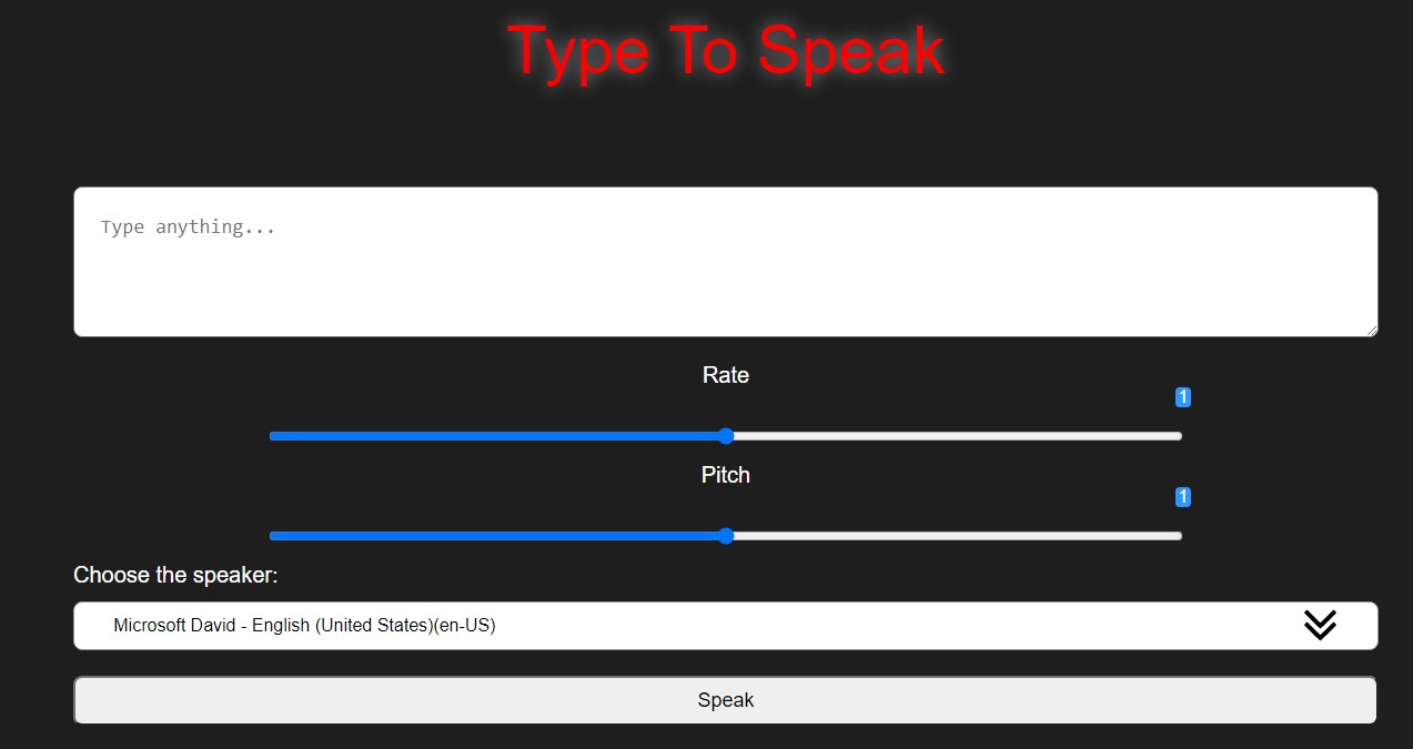 type to speak